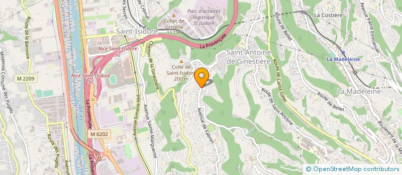 localisation de l'entreprise SEMA STE EXPL MEGISSERIE AZURE  NICE