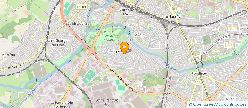 localisation de l'entreprise SEMABA  LE MANS