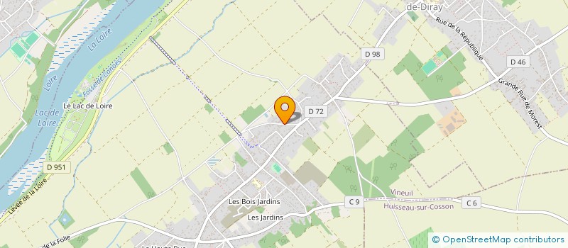 localisation de l'entreprise SEMACA  VINEUIL