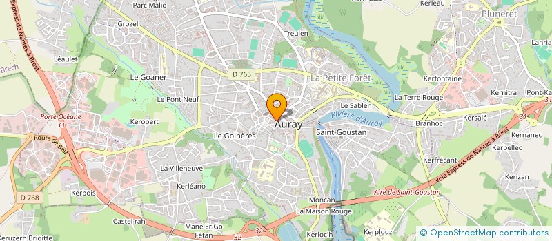 localisation de l'entreprise SEMAFA à AURAY