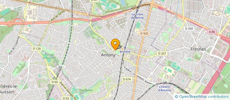 localisation de l'entreprise SEMAFOR à ANTONY