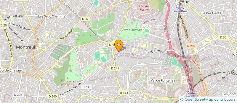 localisation de l'entreprise SEMAK ASSOCIATION à MONTREUIL
