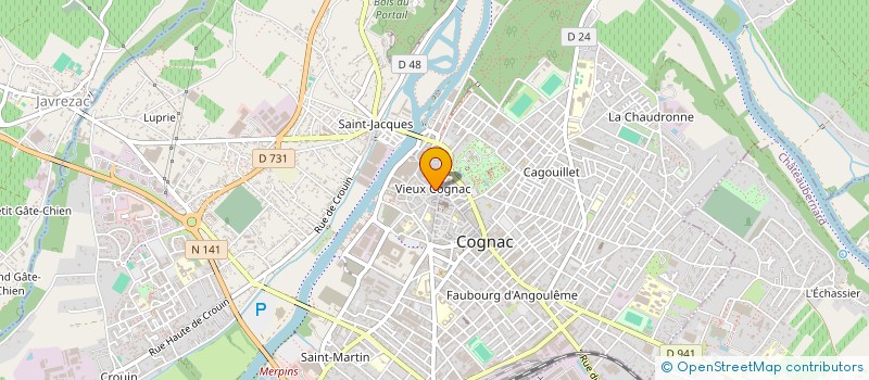 localisation de l'entreprise SEMAK INTERNATIONAL à COGNAC