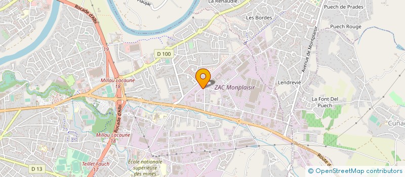 localisation de l'entreprise SEMALEX à ALBI