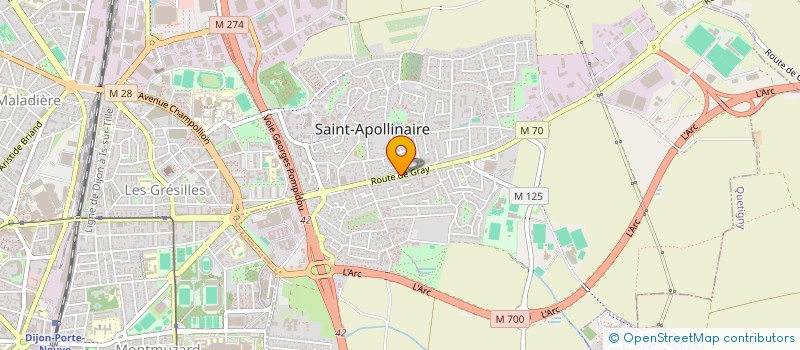 localisation de l'entreprise SEMALIE à SAINT-APOLLINAIRE