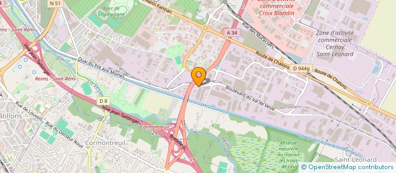 localisation de l'entreprise SEMALOC BTP à REIMS