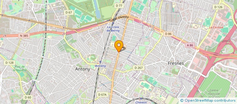 localisation de l'entreprise SEMALUX à ANTONY