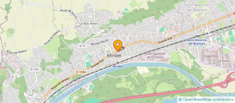 localisation de l'entreprise SEMAP IMMOBILIER à MIRIBEL