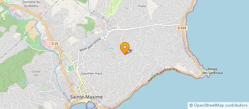 localisation de l'entreprise SEMAPHORE 10 à SAINTE-MAXIME