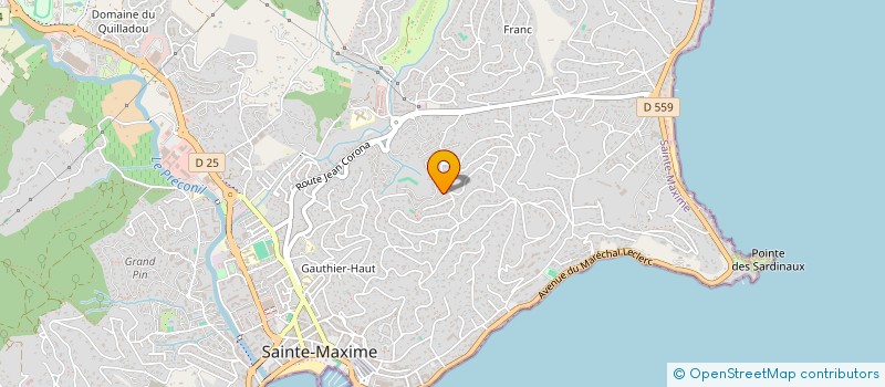 localisation de l'entreprise SEMAPHORE à SAINTE-MAXIME