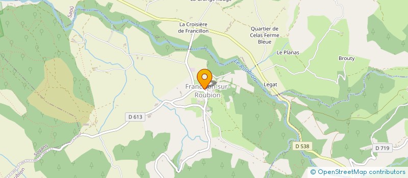 localisation de l'entreprise SEMAPHORE  FRANCILLON-SUR-ROUBION