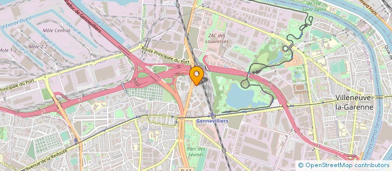 localisation de l'entreprise SEMAPHORE SANTE 92 NORD à GENNEVILLIERS
