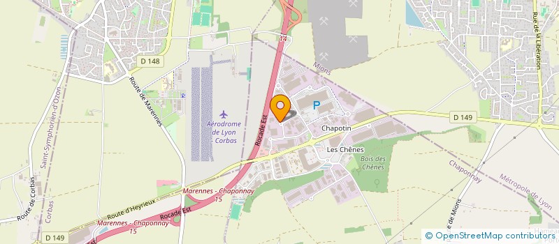 localisation de l'entreprise SEMAPINVEST  CHAPONNAY