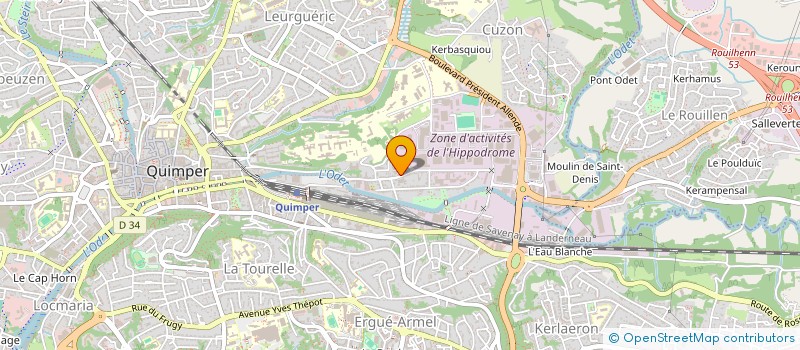 localisation de l'entreprise SEMAPUB à QUIMPER