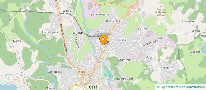 localisation de l'entreprise SEMARD à USSEL