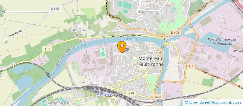 localisation de l'entreprise SEMCOM  MONTEREAU-FAULT-YONNE