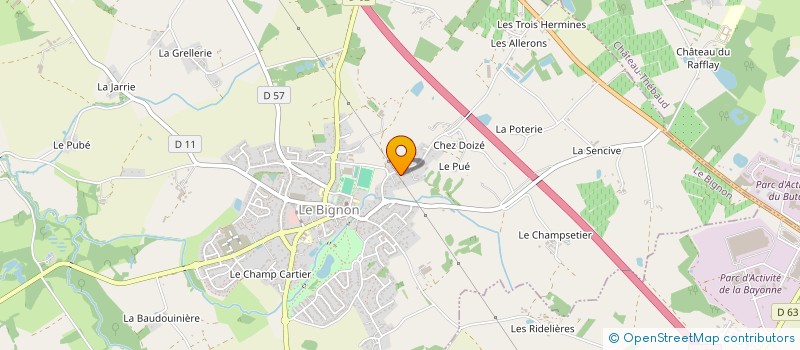 localisation de l'entreprise SEME  LE BIGNON