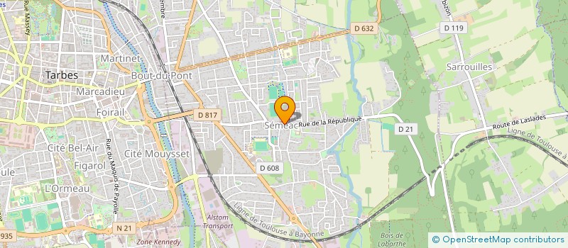 localisation de l'entreprise SEMEAC DANSE PASSION  SEMEAC