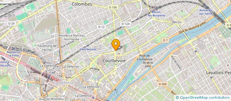 localisation de l'entreprise SEMELA à COURBEVOIE