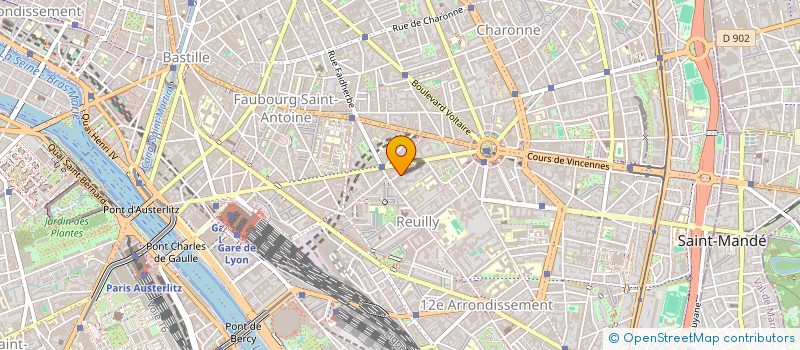 localisation de l'entreprise SEMELEC ENTREPRISE  PARIS 12