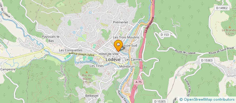 localisation de l'entreprise SEMELLES DE VENT à LODEVE