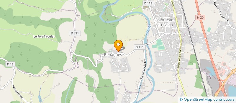 localisation de l'entreprise SEMEMA à BENAGUES