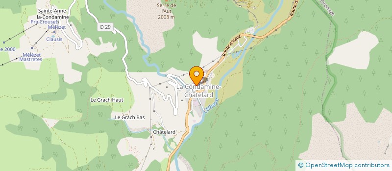 localisation de l'entreprise SEMENCES DE L'UBAYE  LA CONDAMINE-CHATELARD