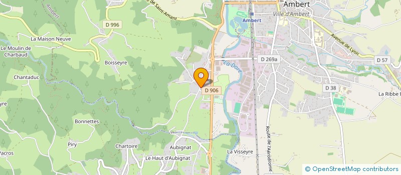 localisation de l'entreprise SEMER EN TERRITOIRE  AMBERT