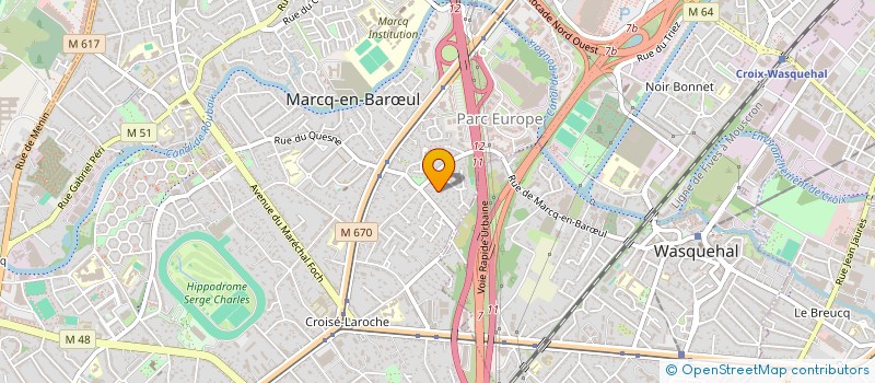 localisation de l'entreprise SEMERA à MARCQ-EN-BARŒUL