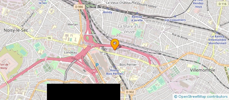 localisation de l'entreprise SEMEUR à ROSNY-SOUS-BOIS