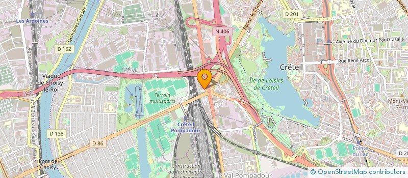 localisation de l'entreprise SEMFH  CRETEIL