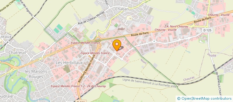 localisation de l'entreprise SEMI  NIORT