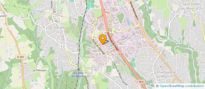 localisation de l'entreprise SEMIBEL GROUP à DARDILLY