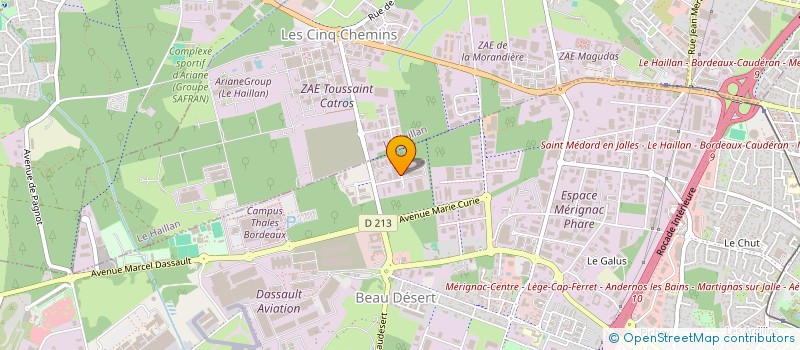 localisation de l'entreprise SEMILLON IMMO  MERIGNAC