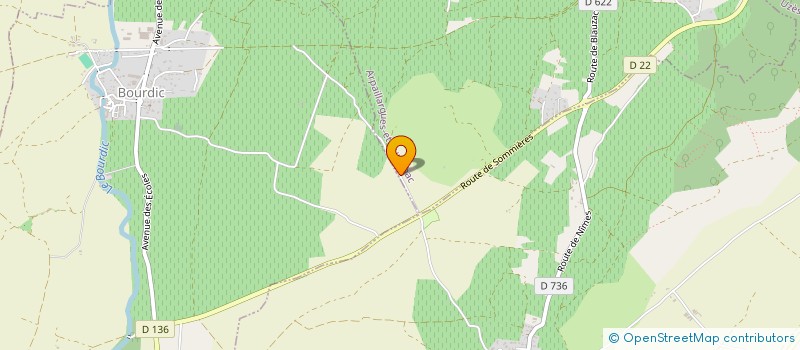 localisation de l'entreprise SEMIME ASS ELEVEURS CHEVAUX SELLE MIDI MEDITERRANEEN  ARPAILLARGUES-ET-AUREILLAC