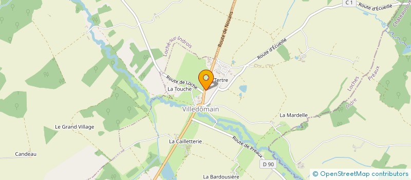 localisation de l'entreprise SEMIN PROFILS à VILLELOIN-COULANGE