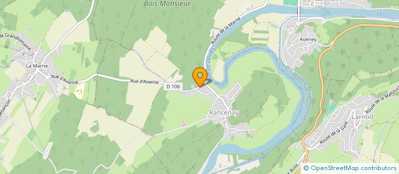 localisation de l'entreprise SEMINAIRE ORTHOPEDIE PEDIAT DE BESANCON  RANCENAY