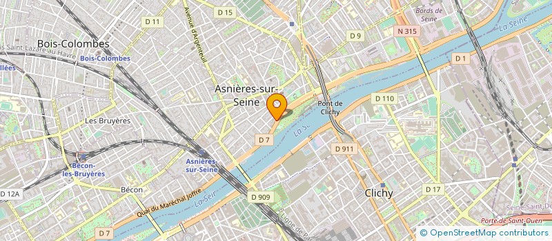localisation de l'entreprise SEMIOS à ASNIERES-SUR-SEINE
