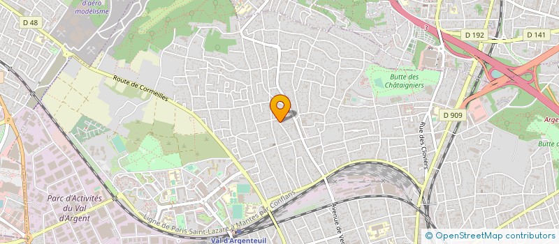 localisation de l'entreprise SEMIP SAS  ARGENTEUIL