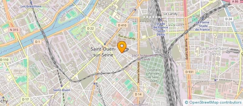 localisation de l'entreprise SEMISO ECO MIXTE CONSTR RENOV ST OUEN  SAINT-OUEN-SUR-SEINE