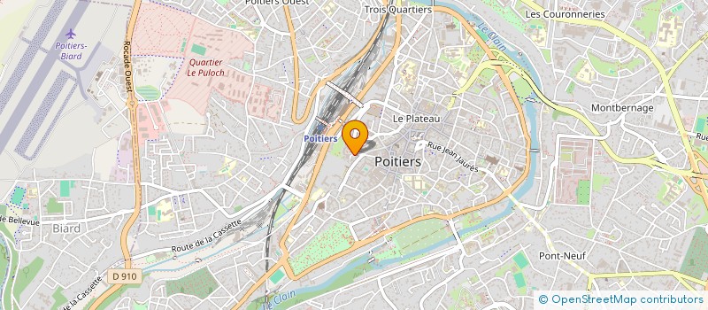 localisation de l'entreprise SEML PATRIMONIALE DE LA VIENNE  POITIERS