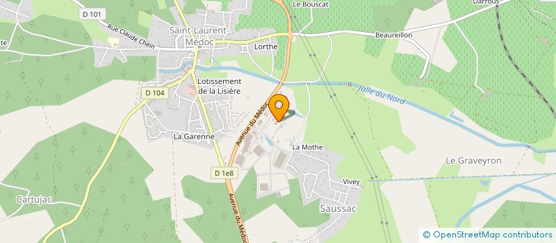 localisation de l'entreprise SEMMGED à SAINT-LAURENT-MEDOC