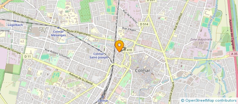 localisation de l'entreprise SEMMWEG  COLMAR