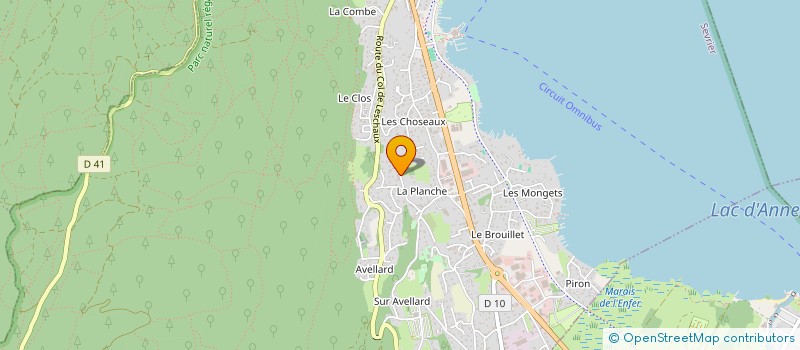 localisation de l'entreprise SEMNOZ ANIMATION  SEVRIER