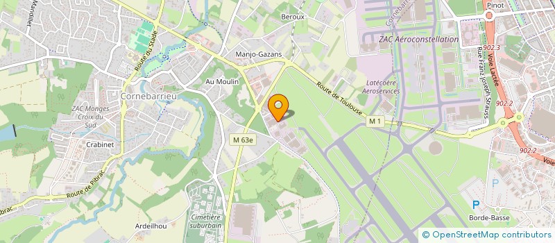 localisation de l'entreprise SEMO à CORNEBARRIEU