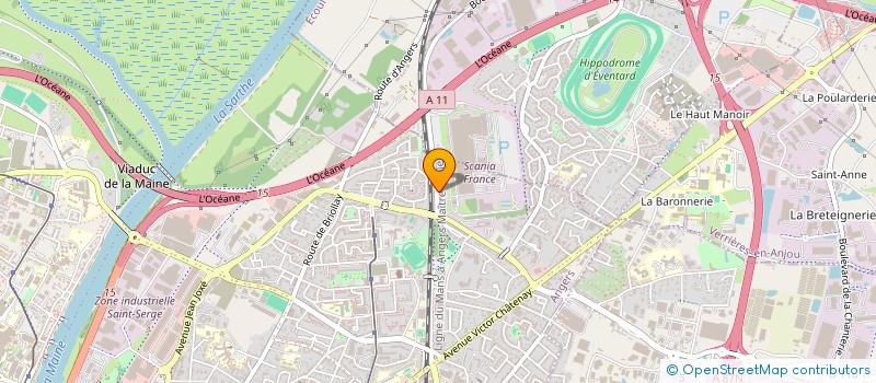 localisation de l'entreprise SEMOBAT à ANGERS