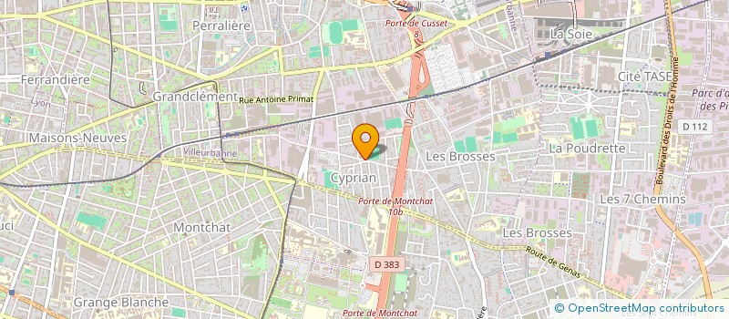 localisation de l'entreprise SEMPER DOMUS  VILLEURBANNE