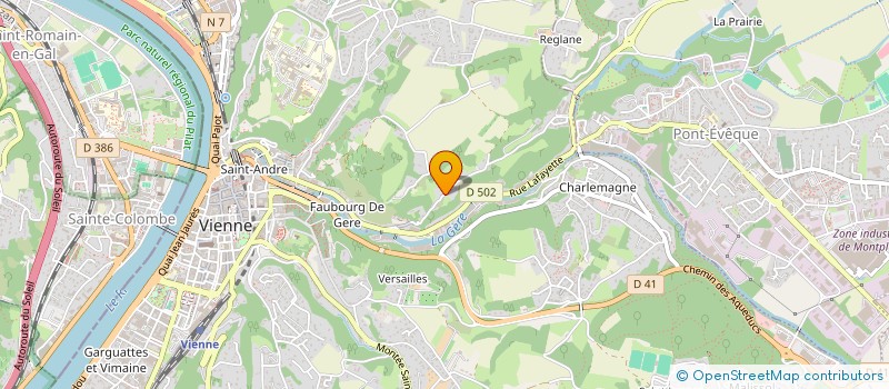 localisation de l'entreprise SEMPERVIVUM & SANTONINE  VIENNE