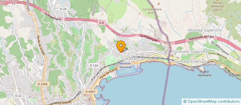 localisation de l'entreprise SEMTEK à MENTON