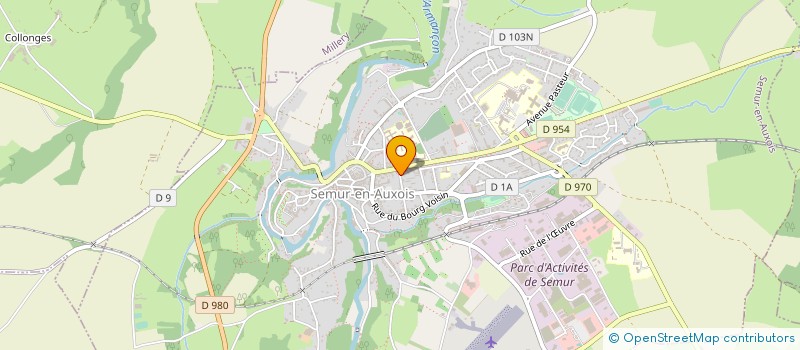 localisation de l'entreprise SEMUR AUTO ECOLE à SEMUR-EN-AUXOIS